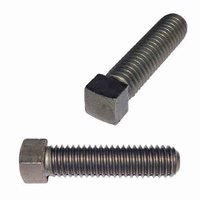 SQSS1145 1-1/4"-7 X 5" Square Head Set Screw, Cup Point, Coarse, Case Hardened, Plain